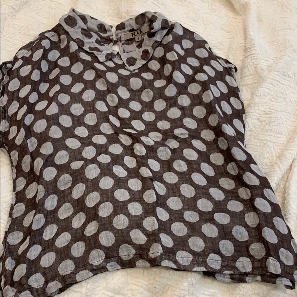 Polka dot shirt with collar
